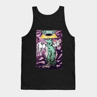 Space Penguin Tank Top